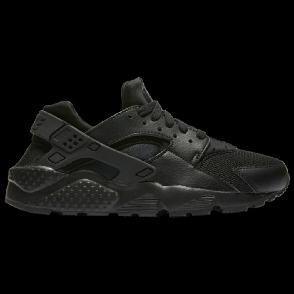 NWB Nike‎ Huarache Run GS Black Sneakers 654275-016 Kids SZ 4.5